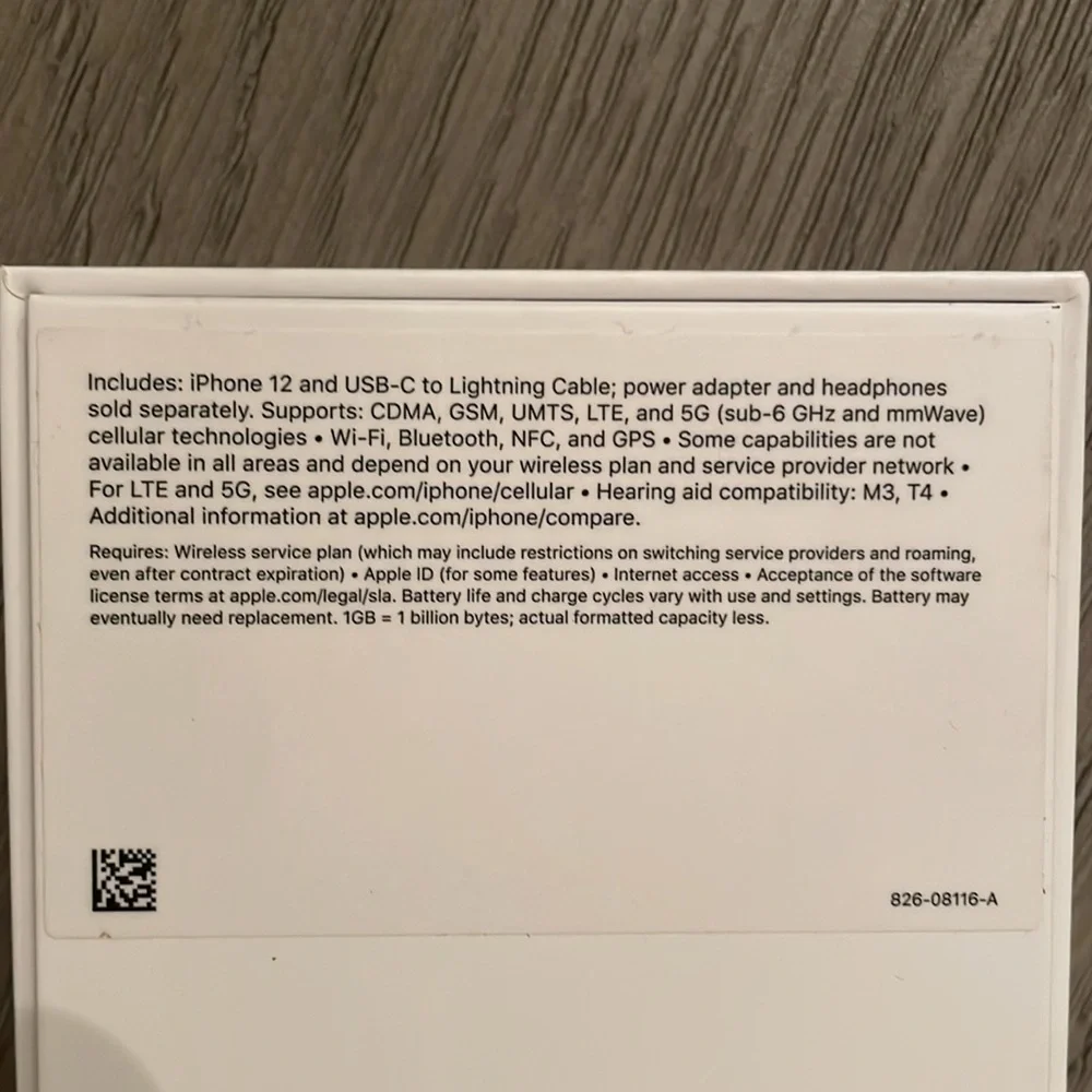 BRAND NEW IPhone 12 - 128GB- black